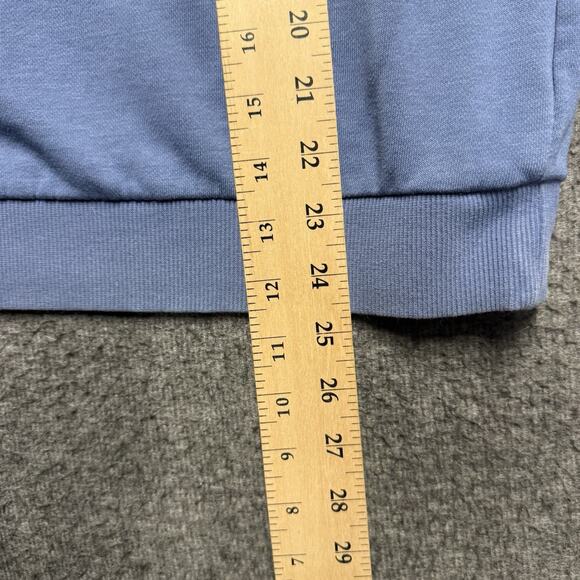 Adidas Sweatshirt Youth Large 16-18 Blue Long Sleeve Logo - Picture 6 of 6